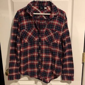 BDG soft plaid button down